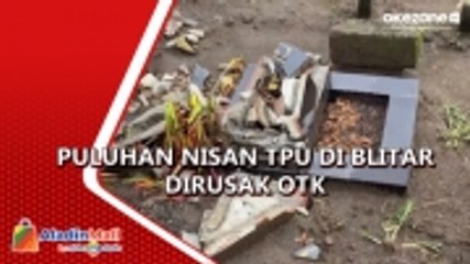 Puluhan Nisan TPU di Blitar Dirusak OTK, Pelaku Juga Beri Surat Peringatan