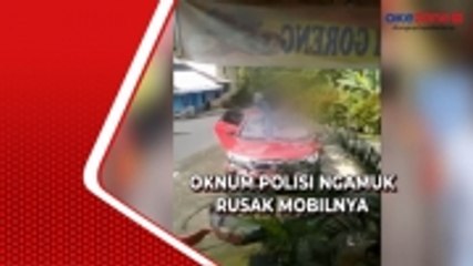 Oknum Polisi Ngamuk Rusak Mobilnya dengan Senjata Laras Panjang di Kendal