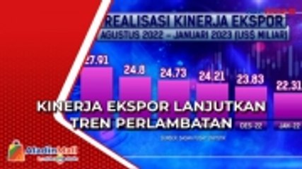 Kinerja Ekspor Lanjutkan Tren Perlambatan