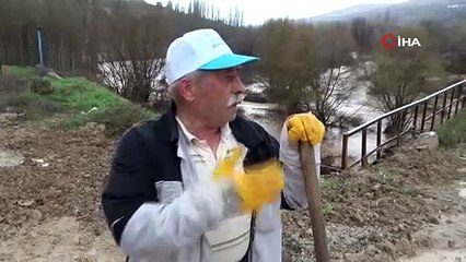 Depremin ardından selin vurduğu Malatya'da dalgalar metrelerce yükseldi