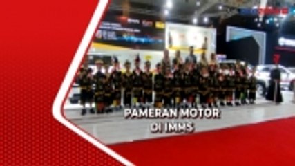 Anak-Anak Berbusana Suku Dayak Sambut Presiden Jokowi di Pameran IIMS