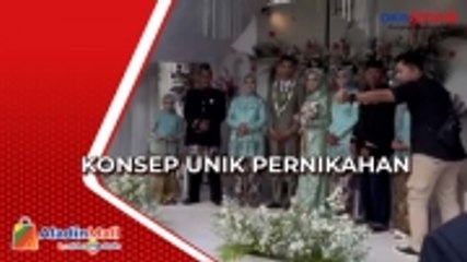 Konsep Unik Pernikahan, Pelaminan Pengantin Dibuat Terpisah dengan Tempat Tamu