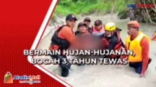 Bermain Hujan-Hujanan, Bocah 3 Tahun Tewas Terseret Arus Sungai di Bojonegoro