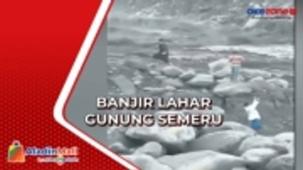 Diterjang Banjir Lahar yang Bawa Material Batu dan Pasir dengan Volume Besar, Penambang Panik