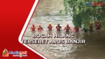 Bocah Hilang Terseret Arus Banjir Saat Ambil Bola dalam Selokan di Lombok