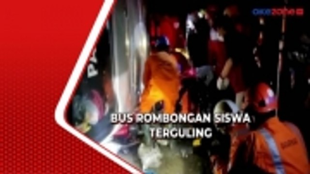 Bus Berisi Rombongan SMPN 3 Garut Terguling, Orang Tua Siswa Berdatangan ke Sekolah