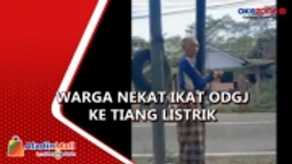 ODGJ Diikat ke Tiang Listrik di Jember, Tertangkap Basah Intip Orang Mandi