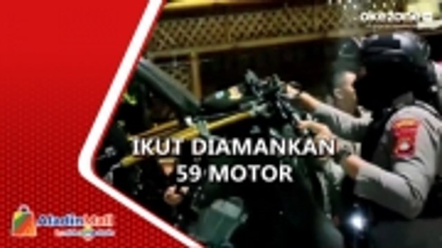 Polisi Tangkap Puluhan Anggota Geng Motor Hendak Balap Liar di Makassar