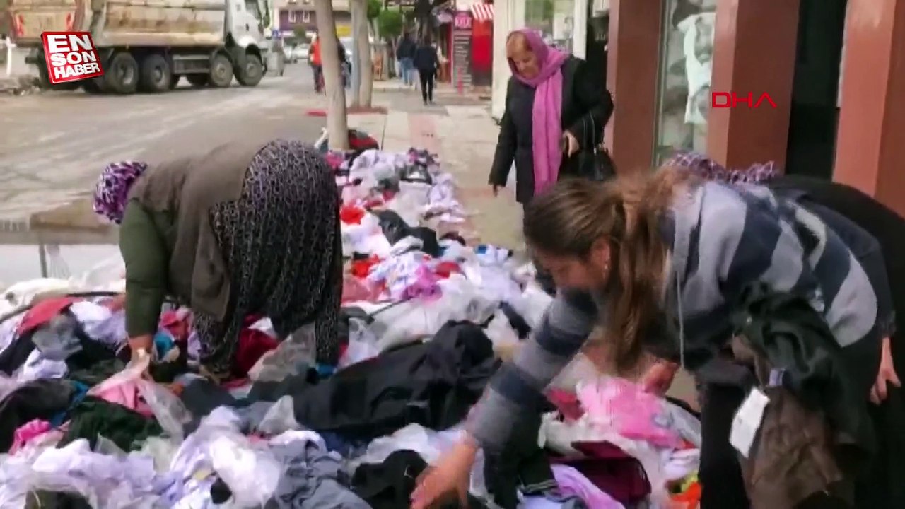 Selin vurduğu Hatay'da iş yerini su bastı: Esnaf ürünlerini dağıttı