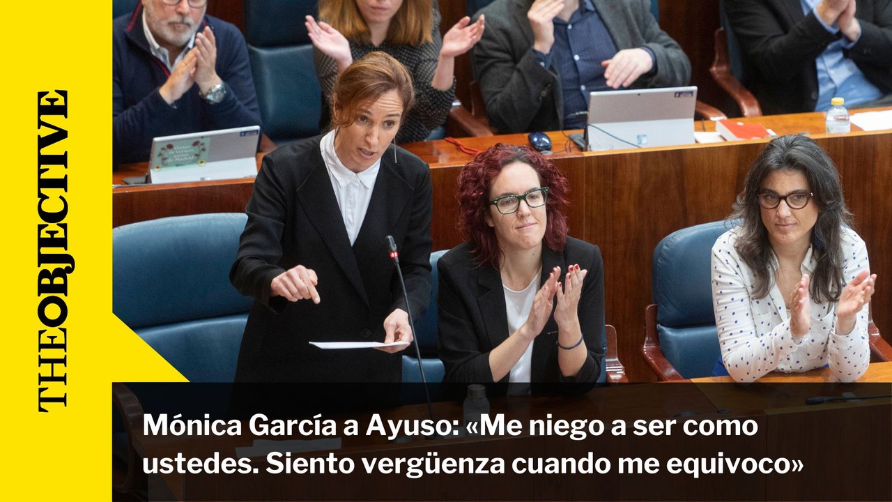Mónica García a Ayuso: «Me niego a ser como ustedes. Siento vergüenza cuando me equivoco»
