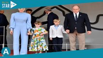 Charlene de Monaco en total look beige : elle étrenne une veste originale aux côtés de Jacques et Ga