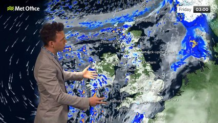 Met Office Afternoon Weather Forecast 16/03/23 - Mild, damp and breezy