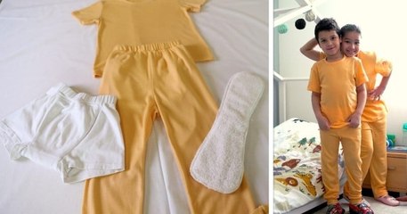 Une maman crée un pyjama adapté aux enfants et adolescents qui font pipi au lit