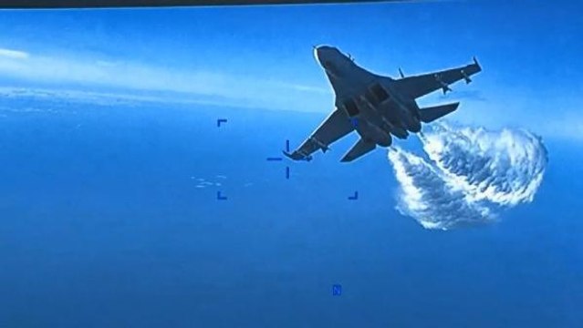 ABD, Rus uçağının İHA'yı düşürdüğü anların görüntüsünü yayınladı