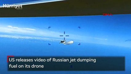 US releases video of Russian jet dumping fuel on its drone