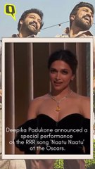 Naatu Naatu Wins Oscar | Deepika Padukone | Welcoming on stage for Naatu Naatu performance by Deepika Padukone | 3framez