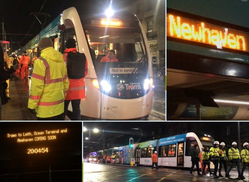 Trams to Newhaven: first tram travels length of the new route as testing begins