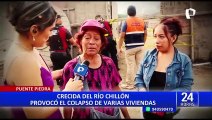 Más de 50 vecinos damnificados de Comas y Puente Piedra por crecida del río Chillón