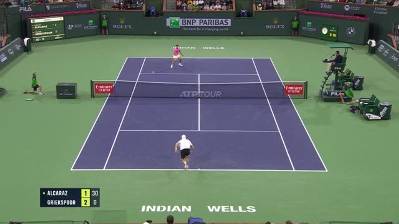 Highlights: Alcaraz bestätigt Favoritenrolle
