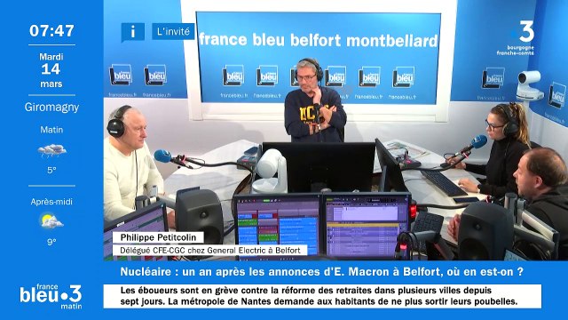 Nucléaire : à Belfort, on ne connait pas le projet de EDF pour General Electric s'inquiète la CFE-CGC