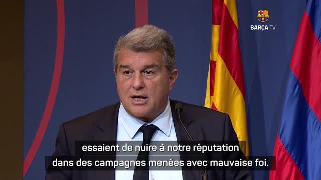 Barça - Laporta : Nous allons affronter toutes les crapules qui ternissent notre blason