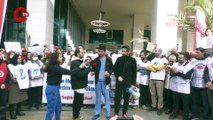 Taksim Eğitim ve Araştırma Hastanesi çalışanlarından Cerrahpaşa protestosu