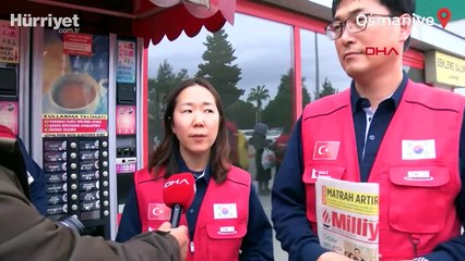 Güney Koreli gönüllüler Osmaniye'de: Acınızı paylaşmak için geldik