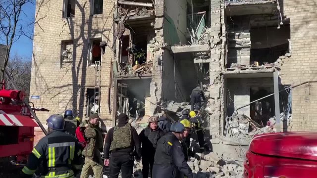 Un misil ruso impacta contra la ciudad de Kramatorsk
