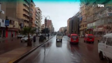 أمطار متوسطة بمنطقة العامرية و العجمى