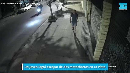 Un joven logró escapar de dos motochorros en La Plata