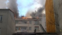 İstanbul’da 5 katlı binada korkutan yangın
