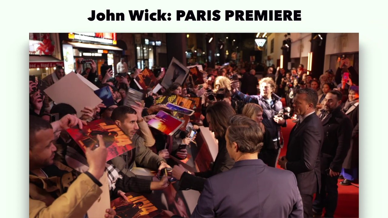 John Wick:  PARIS PREMIERE
