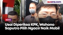 Dicegat Wartawan usai Harta Kekayaan Diperiksa KPK, Pejabat Pajak Wahono Saputro Pilih Ngacir Naik Mobi Berpelat Merah
