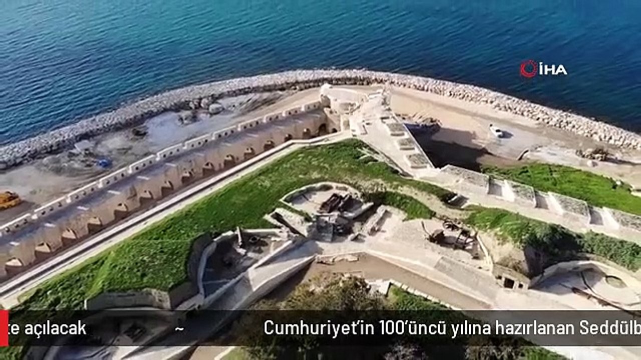 Cumhuriyet'in 100'üncü yılına hazırlanan Seddülbahir Kalesi, 18 Mart'ta ziyarete açılacak