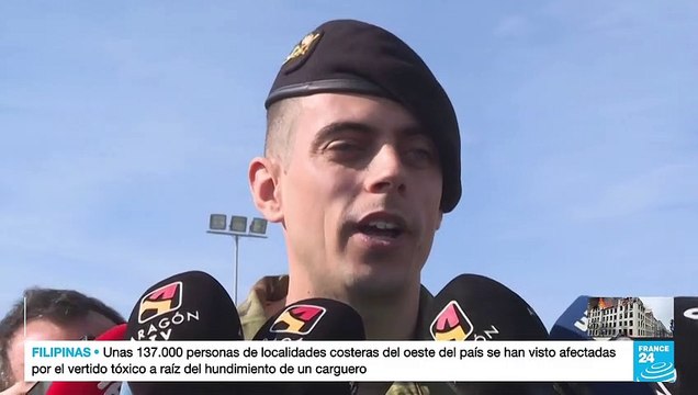 Soldados ucranianos son entrenados en el manejo de tanques Leopard en Zaragoza, España