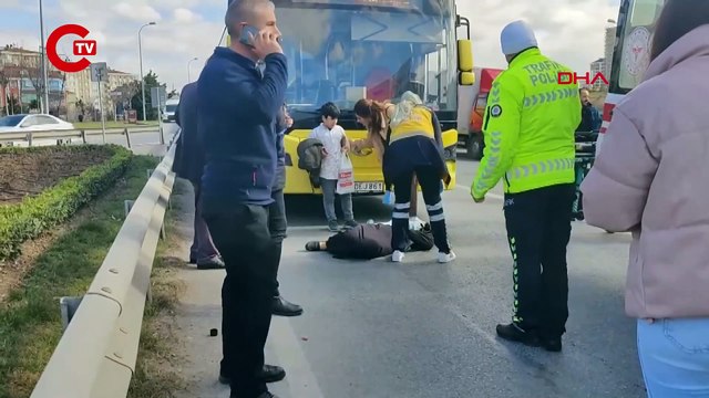 Hafriyat kamyonu İETT otobüsüne çarptı: Yaralılar var