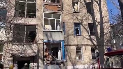 Ataque ruso en edificio de Ucrania