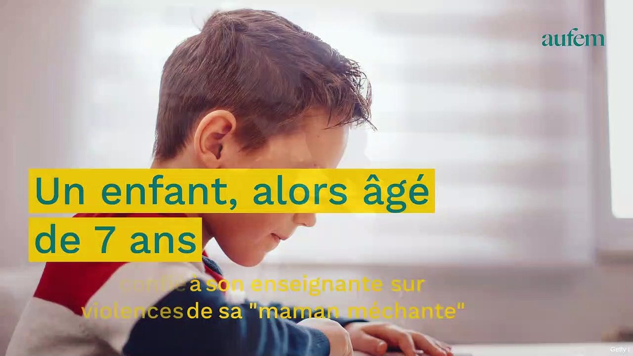 Il dénonce sa “maman méchante” à sa maîtresse, elle est condamnée pour violences