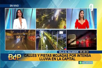 VES: intensa lluvia en la ciudad inunda bypass y dificulta el tránsito vehicular