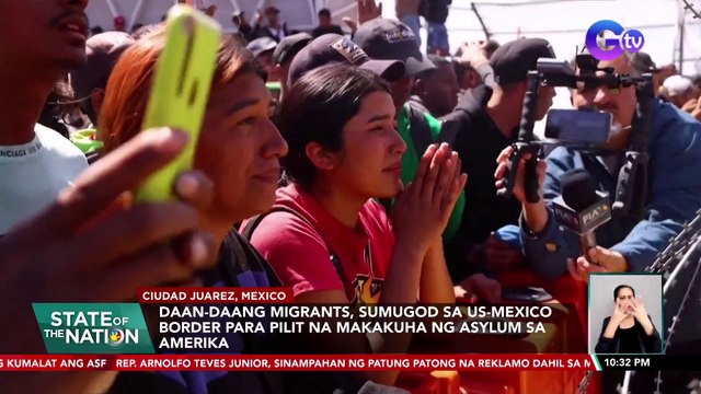 Daan-daang migrants, sumugod sa US-Mexico Border para pilit na makakuha ng asylum sa Amerika | SONA