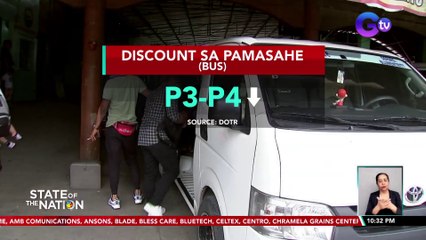 Pagbibigay diskwento sa pamasahe sa jeep, bus at UV Express, inirekomenda ng DOTr | SONA
