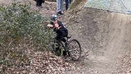 Daredevil CRASHES into bush after losing control of bike following a WILD backflip