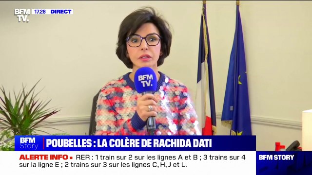 Rachida Dati: La maire de Paris a les moyens de demander à ce que les poubelles soient collectées, elle refuse de le faire