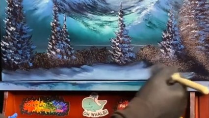 'This looks so real!' - Artist paints a breath-taking scene of northern lights