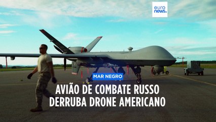 Caça russo atinge drone dos Estados Unidos no Mar Negro