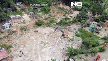 شاهد: فرق الإنقاذ تسابق الزمن للعثور على ناجين في الانهيار الأرضي في شمال البرازيل