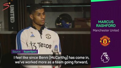 Rashford credits Benni McCarthy impact for improvement