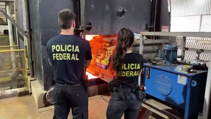 Polícia Federal de Guaíra incinera 7,55 toneladas de entorpecentes