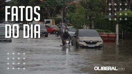 Belém amanhece com chuva forte, alagamentos e prejuízo