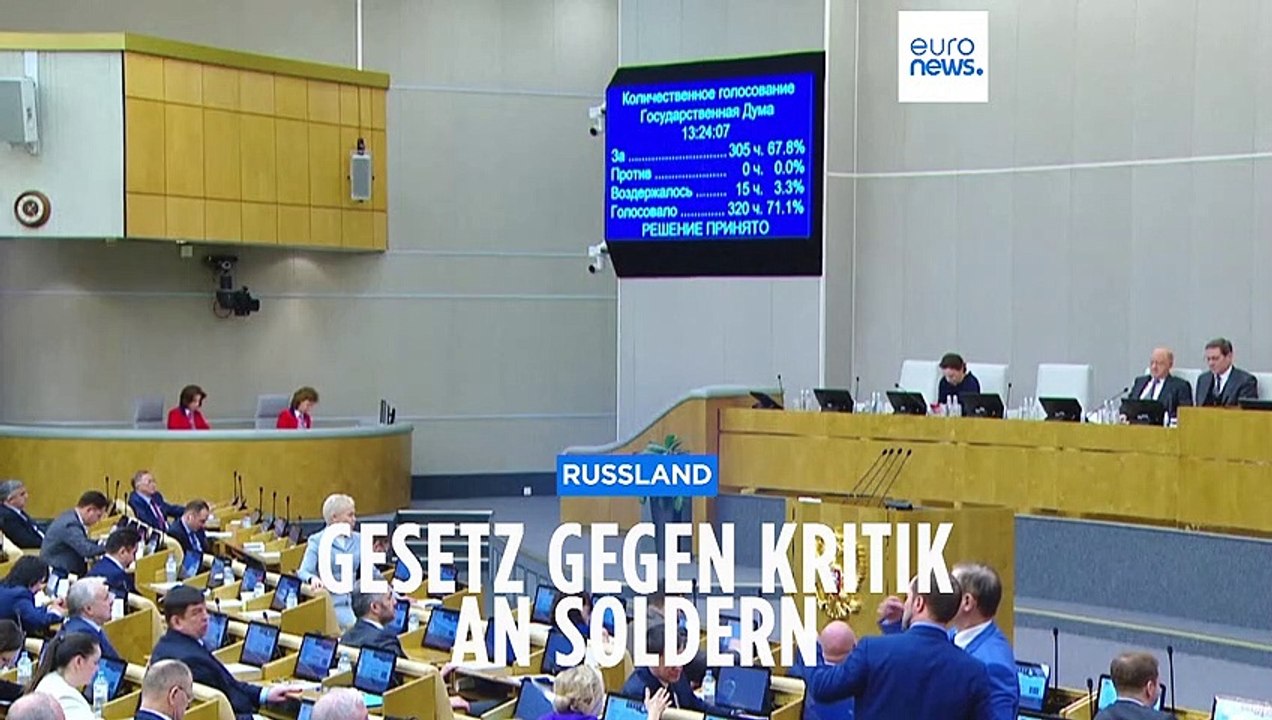 Bis zu 15 Jahren Haft für Kritik an Wagner-Söldnern in Russland